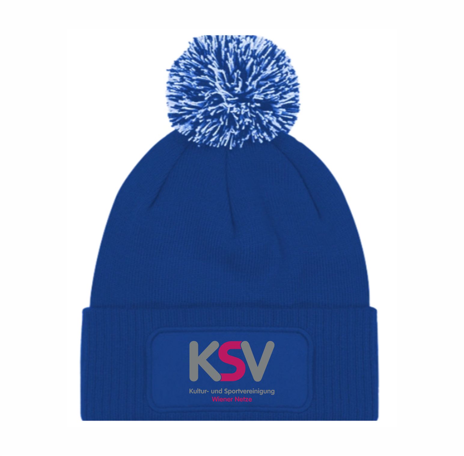 KSV Wiener Netze 14 - Patch Beanie mit Pompon